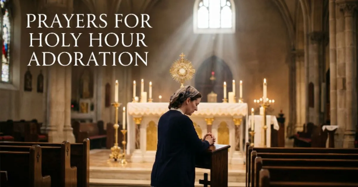Prayers for Holy Hour Adoration