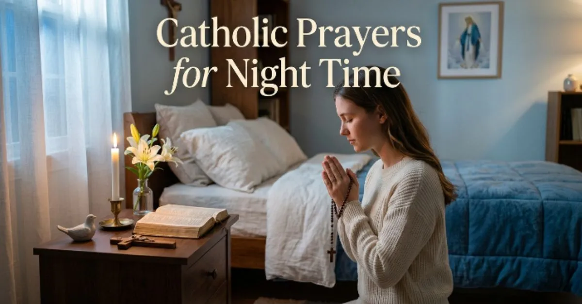 Catholic Prayers for Night Time