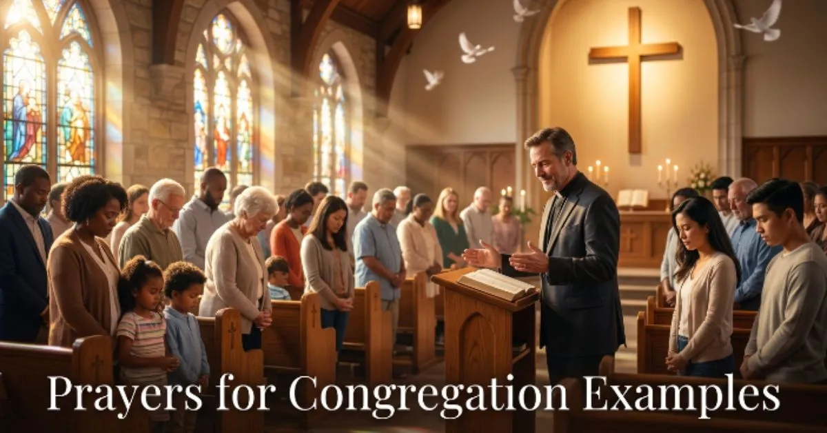 Prayers for Congregation Examples
