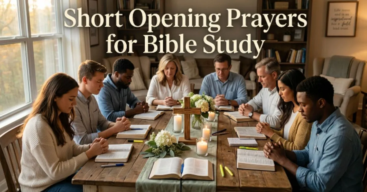 Short Opening Prayers for Bible Study